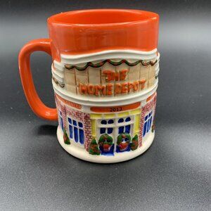 The Home Depot Coffee Mug 19oz Mr. Christmas Ceramic 2013 Holiday Christmas